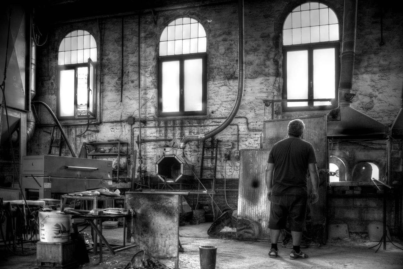 Murano glass factory