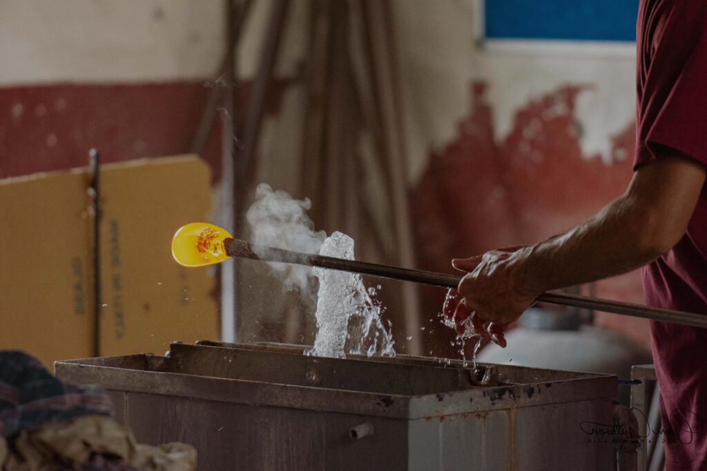 Murano glass process